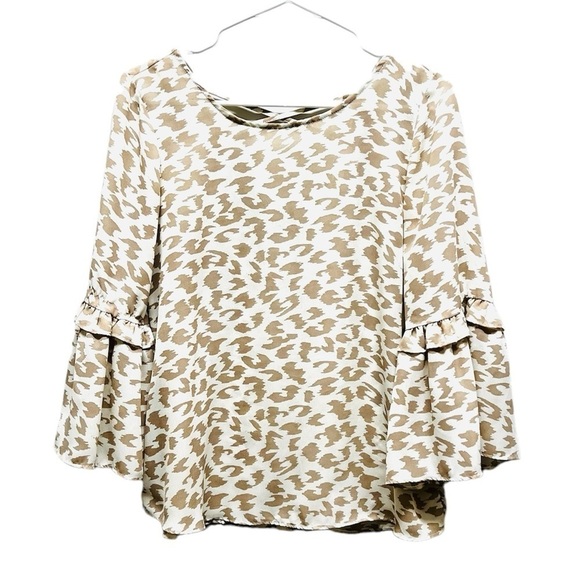 2/$15 C - Animal Print Long Sleeve Blouse - Picture 1 of 8